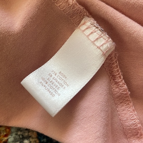 LC Lauren Conrad Pink Bubble Sleeve Top - Picture 7 of 8